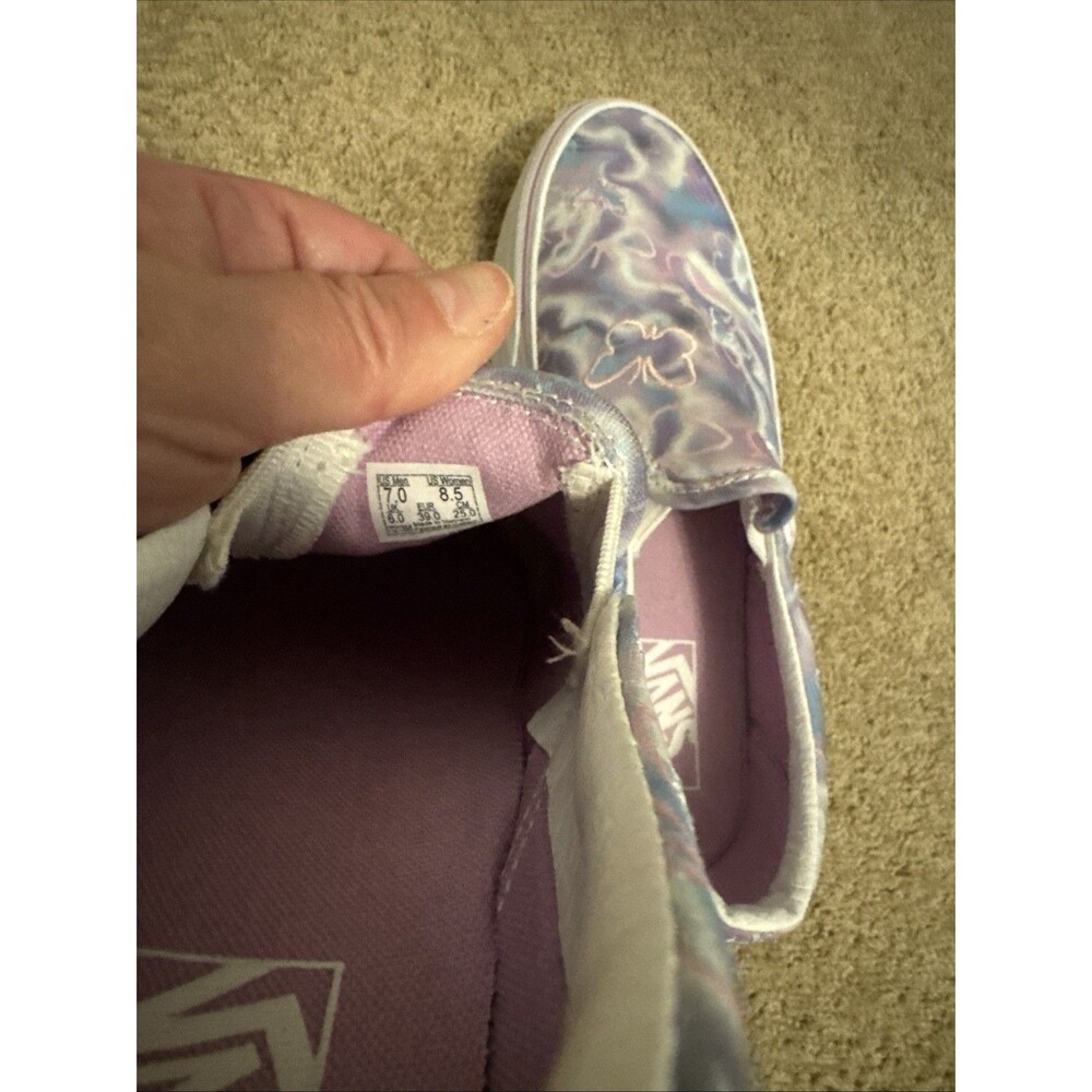 Vans Classic Slip-0n Butterfly Dreams Sneakers Women's Size 8.5. Platform Shoes - Picture 3 of 7